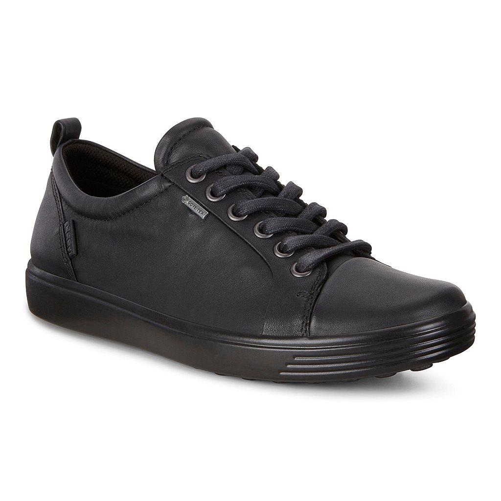 Ecco Soft 7 Womens Gore Tex Shoes In Black - India VIL-816235